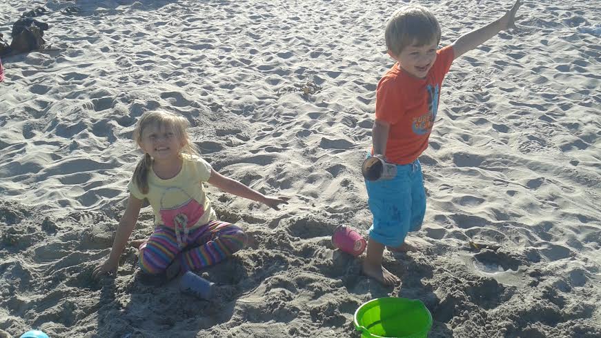Kiddos on Beach